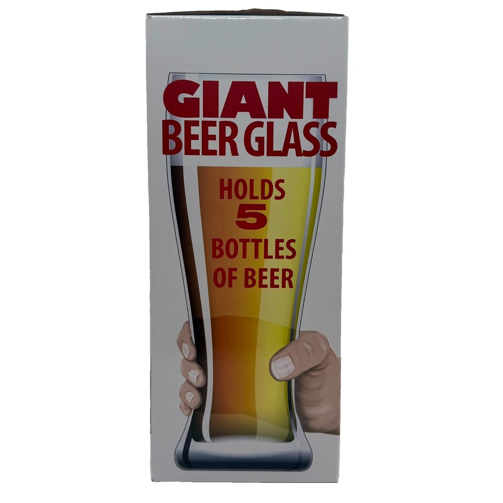 Giant Beer Glass 50 oz 5 Bottle Novelty Oversized Beer Mug Fun Gift